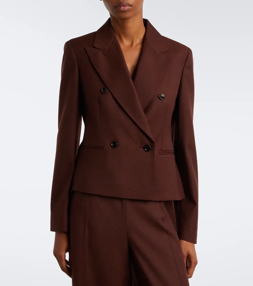Max Mara Double-breasted virgin wool blazer | Thumbnail 5 Max Mara Double-breasted virgin wool blazer | Thumbnail 5