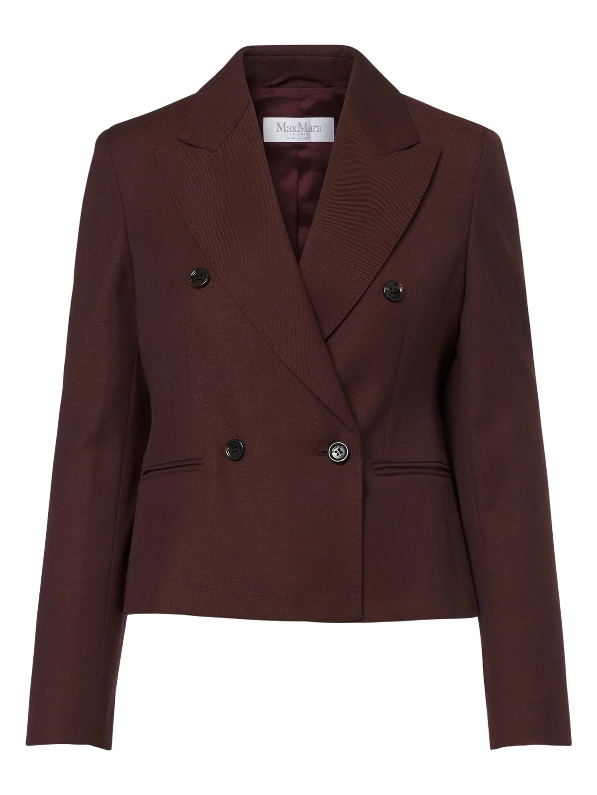 Max Mara Double-breasted virgin wool blazer