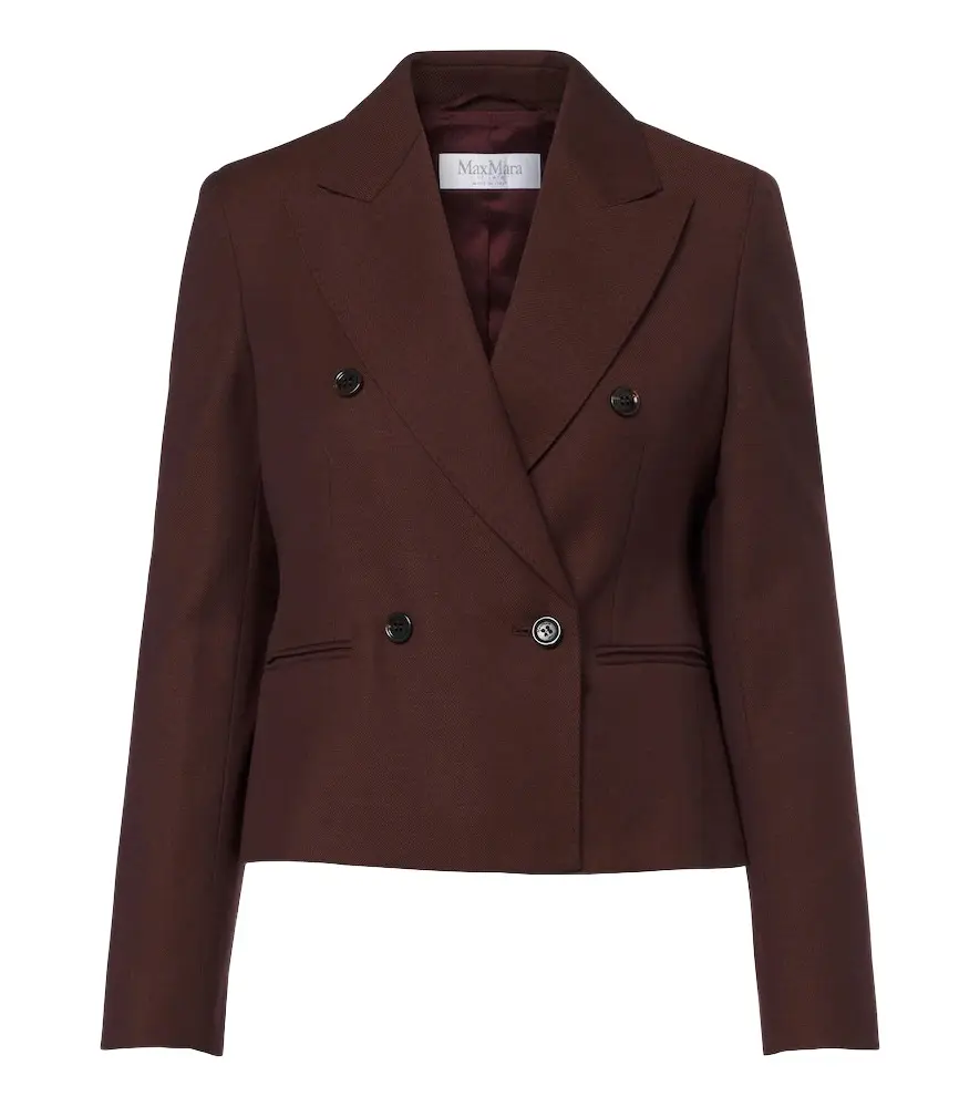 Double-breasted virgin wool blazer Double-breasted virgin wool blazer