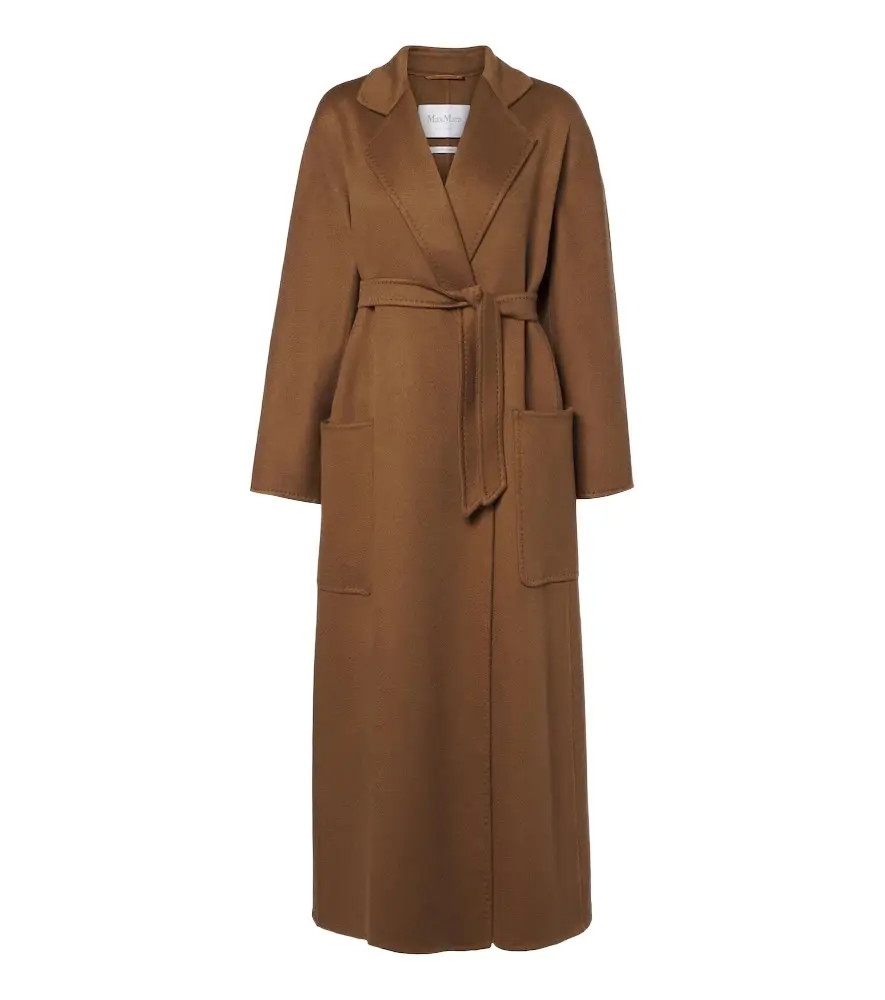 Cashmere wrap coat