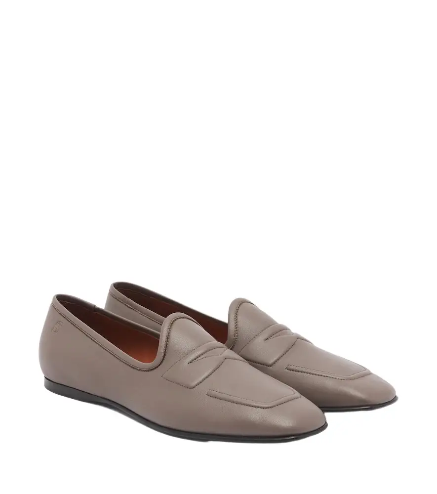 Leather loafers