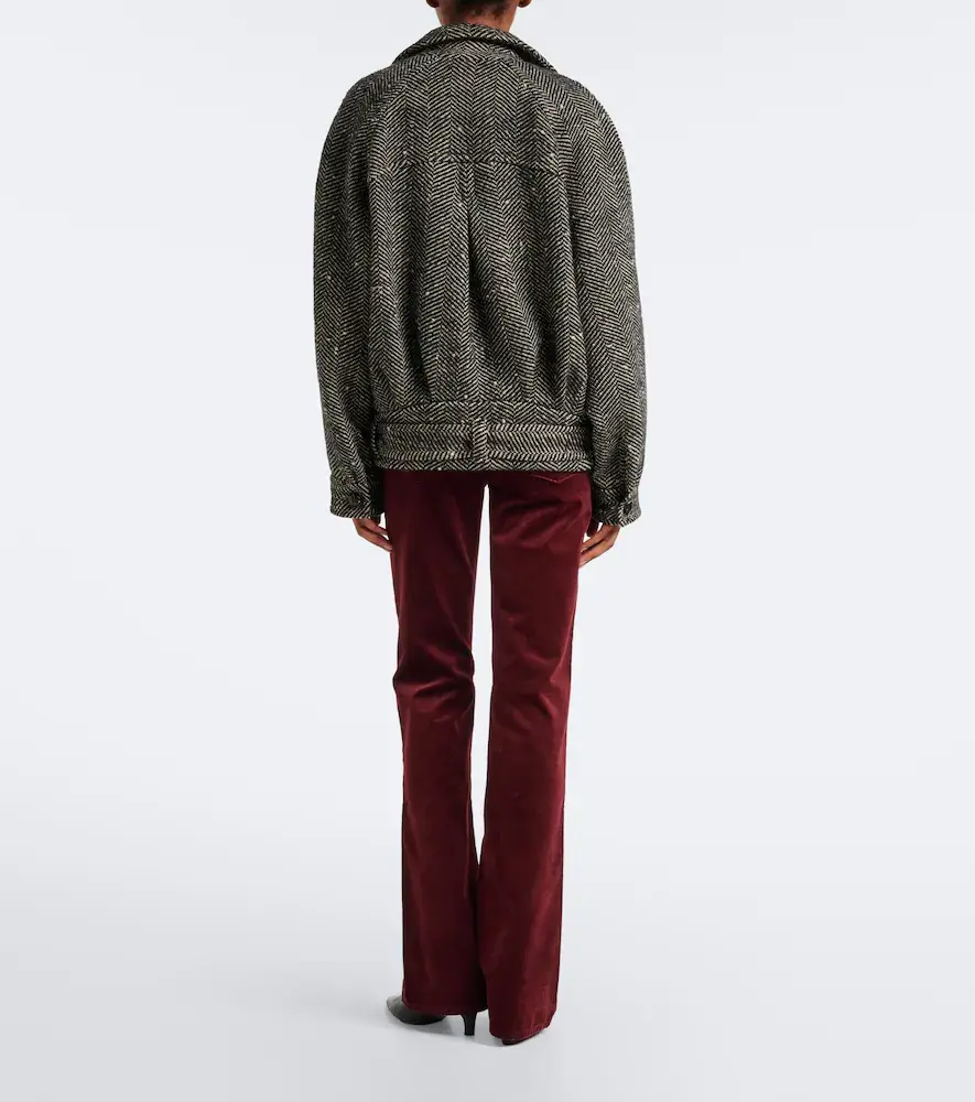 7 For All Mankind Leggy cotton-blend velvet flared pants | Thumbnail 6