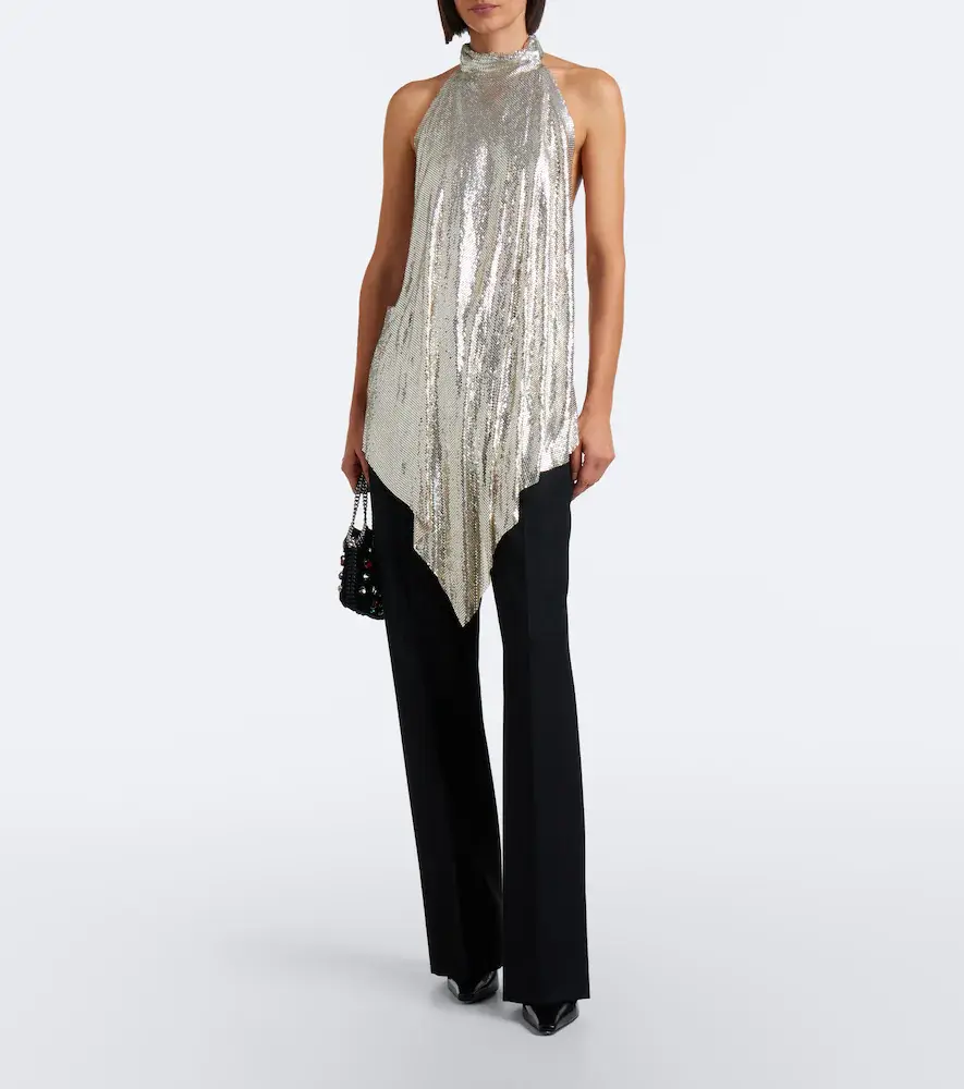 Stella McCartney Falabella Tiny embellished velvet shoulder bag | Thumbnail 5