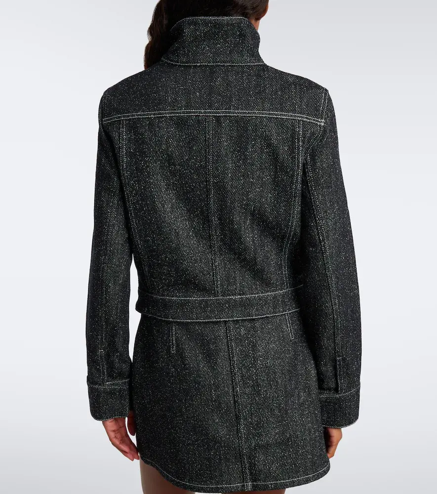 Courrèges Courrèges Logo denim tweed jacket | Thumbnail 5 Courrèges Courrèges Logo denim tweed jacket | Thumbnail 5