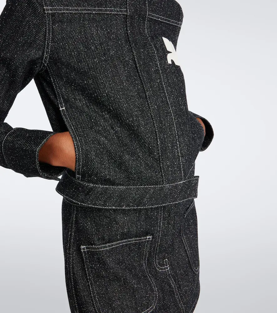 Courrèges Courrèges Logo denim tweed jacket | Thumbnail 7 Courrèges Courrèges Logo denim tweed jacket | Thumbnail 7