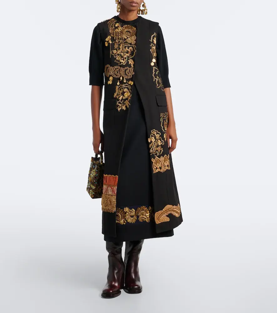 Dries Van Noten Embellished cotton vest | Thumbnail 2 Dries Van Noten Embellished cotton vest | Thumbnail 2