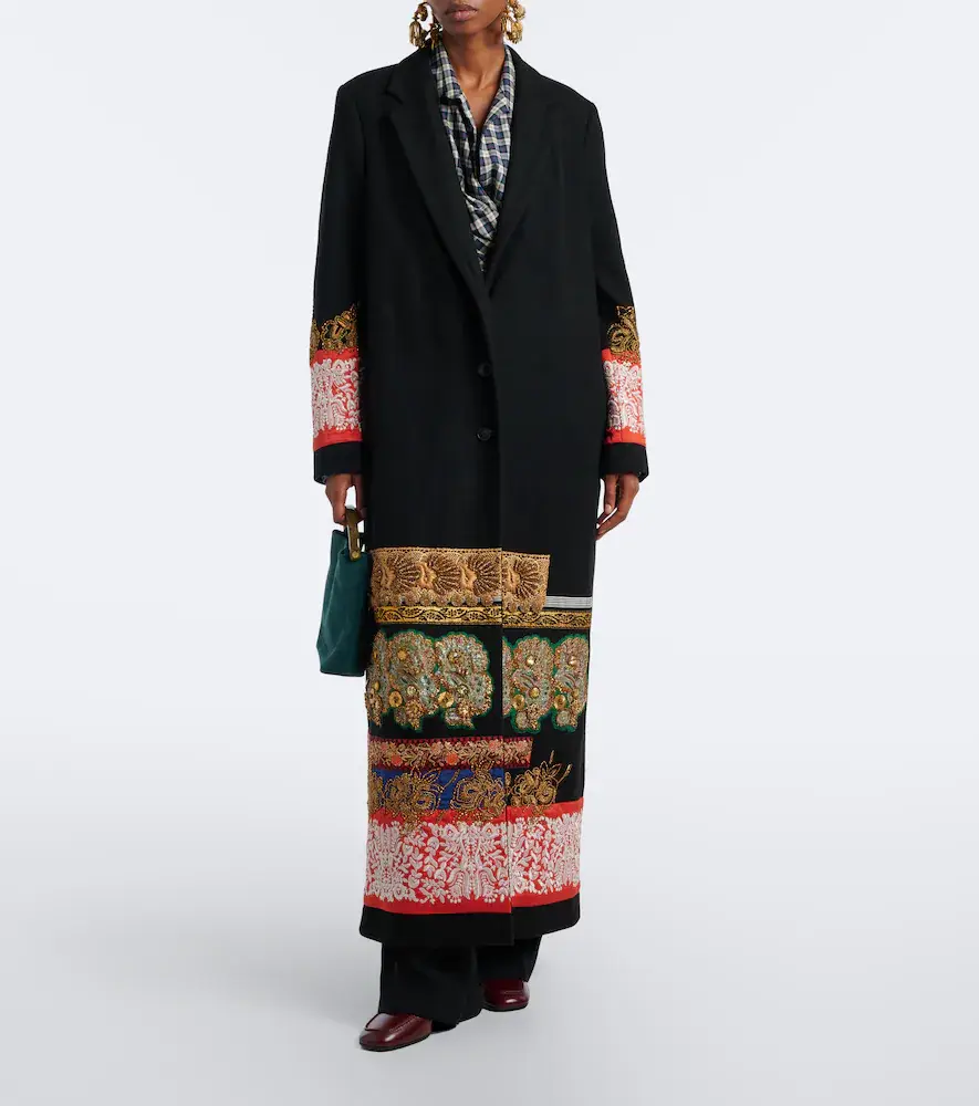 Dries Van Noten Embellished wool coat | Thumbnail 3 Dries Van Noten Embellished wool coat | Thumbnail 3