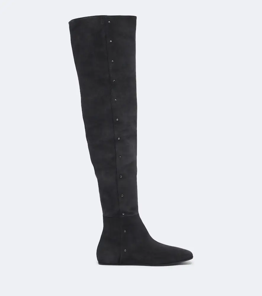Max Mara Studded suede over-the-knee boots | Thumbnail 3 Max Mara Studded suede over-the-knee boots | Thumbnail 3