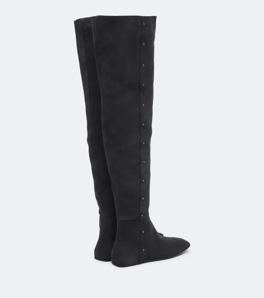 Max Mara Studded suede over-the-knee boots | Thumbnail 4 Max Mara Studded suede over-the-knee boots | Thumbnail 4