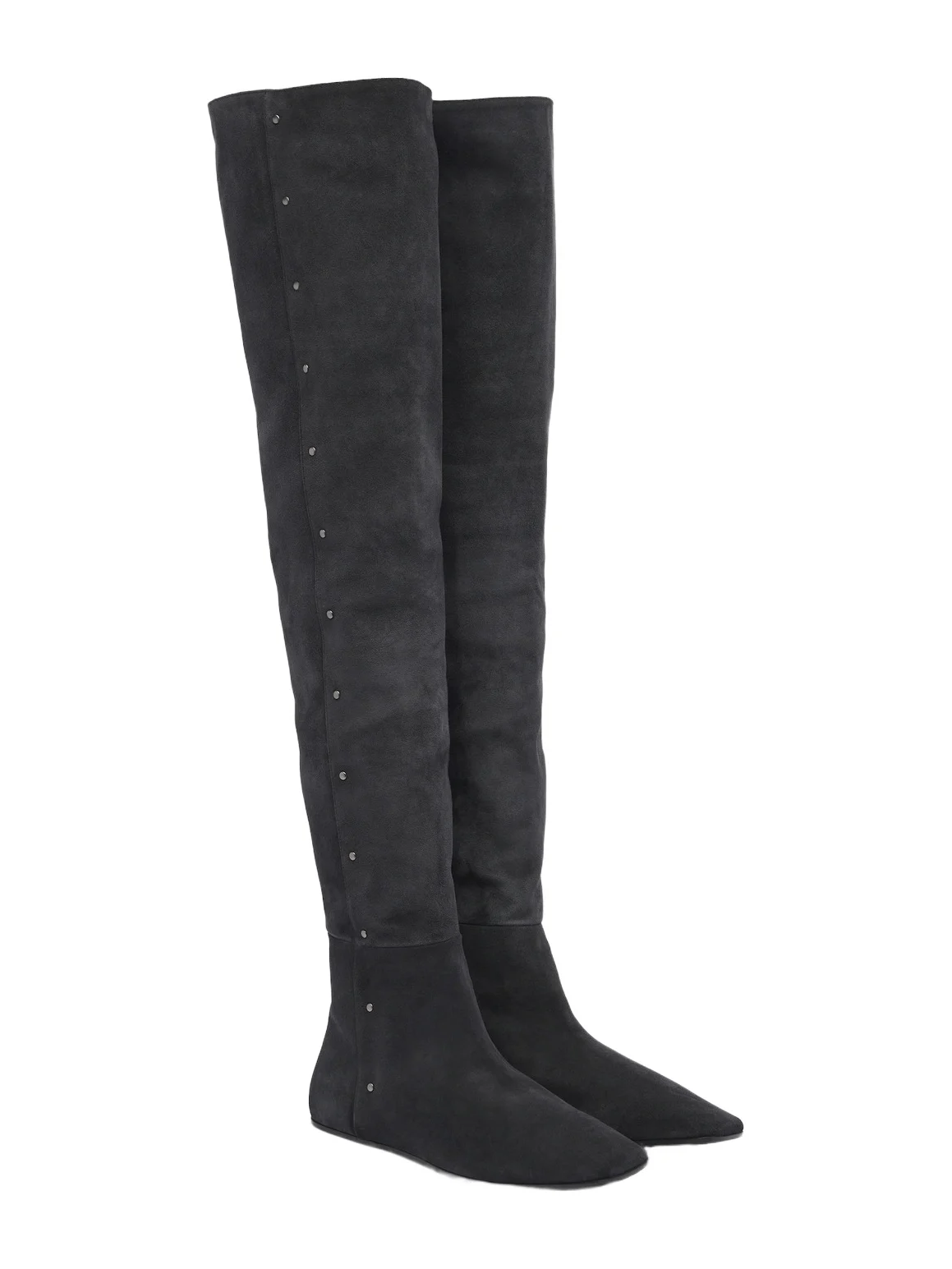 Max Mara Studded suede over-the-knee boots