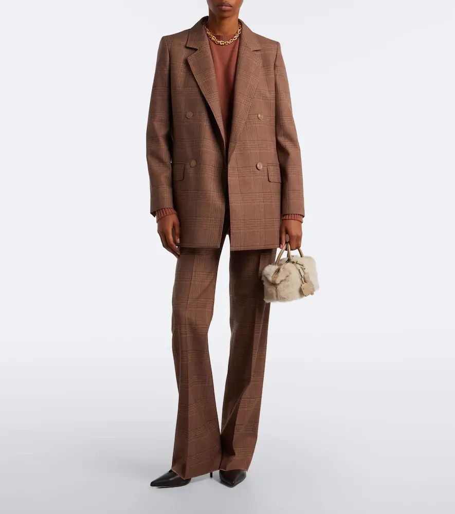 Max Mara Small leather-trimmed teddy top-handle bag | Thumbnail 4 Max Mara Small leather-trimmed teddy top-handle bag | Thumbnail 4