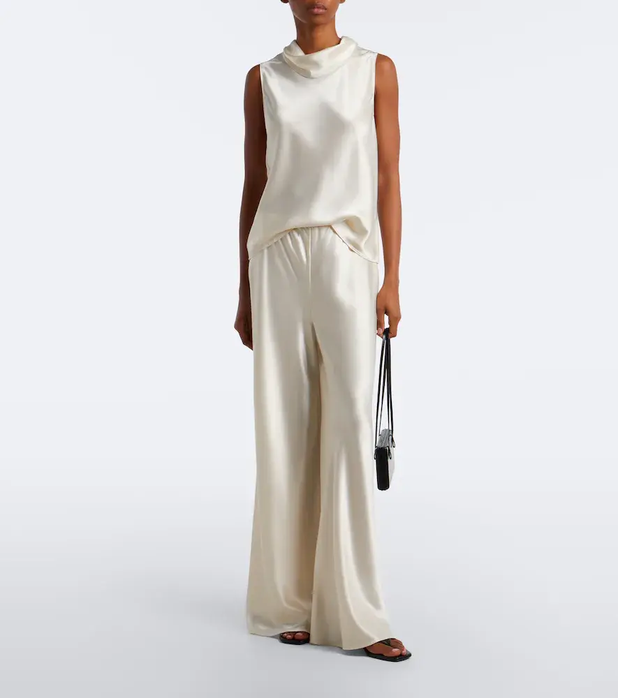 LESET Barb satin wide-leg pants | Thumbnail 2 LESET Barb satin wide-leg pants | Thumbnail 2