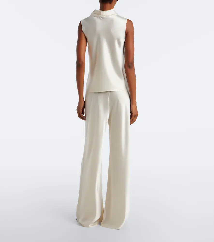 LESET Barb satin wide-leg pants | Thumbnail 4 LESET Barb satin wide-leg pants | Thumbnail 4