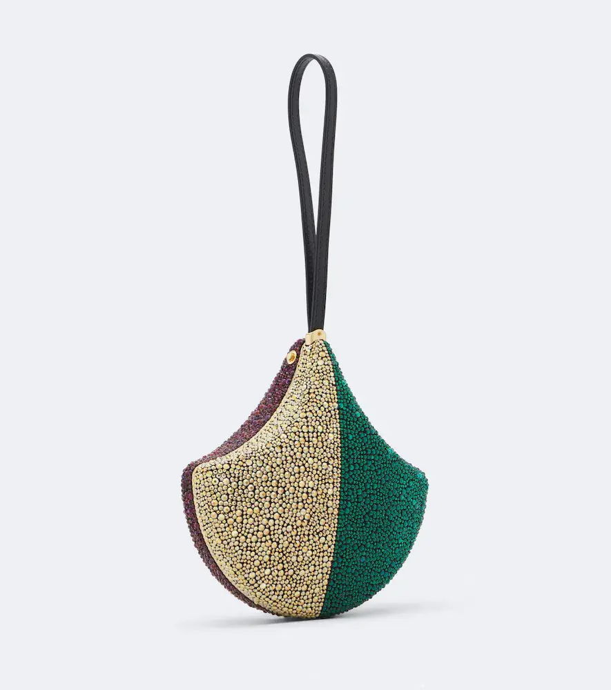 BVLGARI Ginkgo crystal-embellished clutch | Thumbnail 3 BVLGARI Ginkgo crystal-embellished clutch | Thumbnail 3