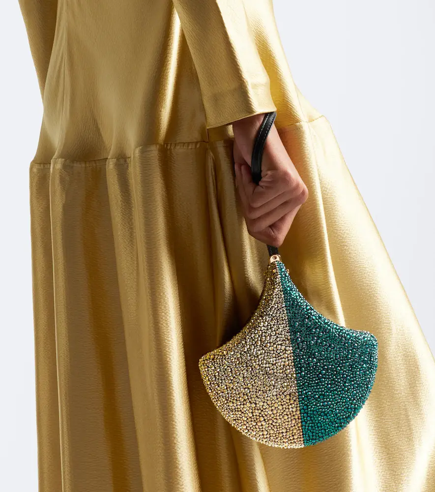 BVLGARI Ginkgo crystal-embellished clutch | Thumbnail 4 BVLGARI Ginkgo crystal-embellished clutch | Thumbnail 4
