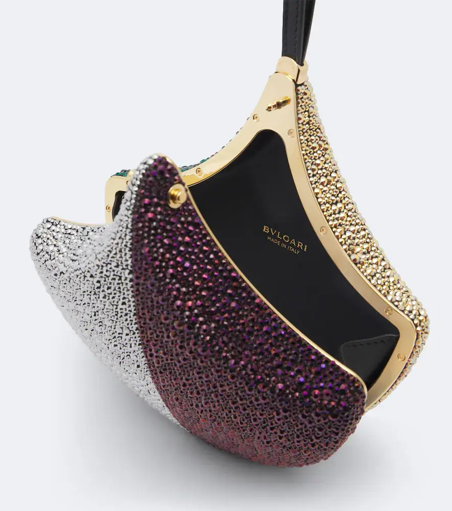 BVLGARI Ginkgo crystal-embellished clutch | Thumbnail 5 BVLGARI Ginkgo crystal-embellished clutch | Thumbnail 5