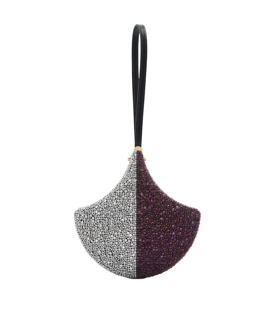 BVLGARI Ginkgo crystal-embellished clutch