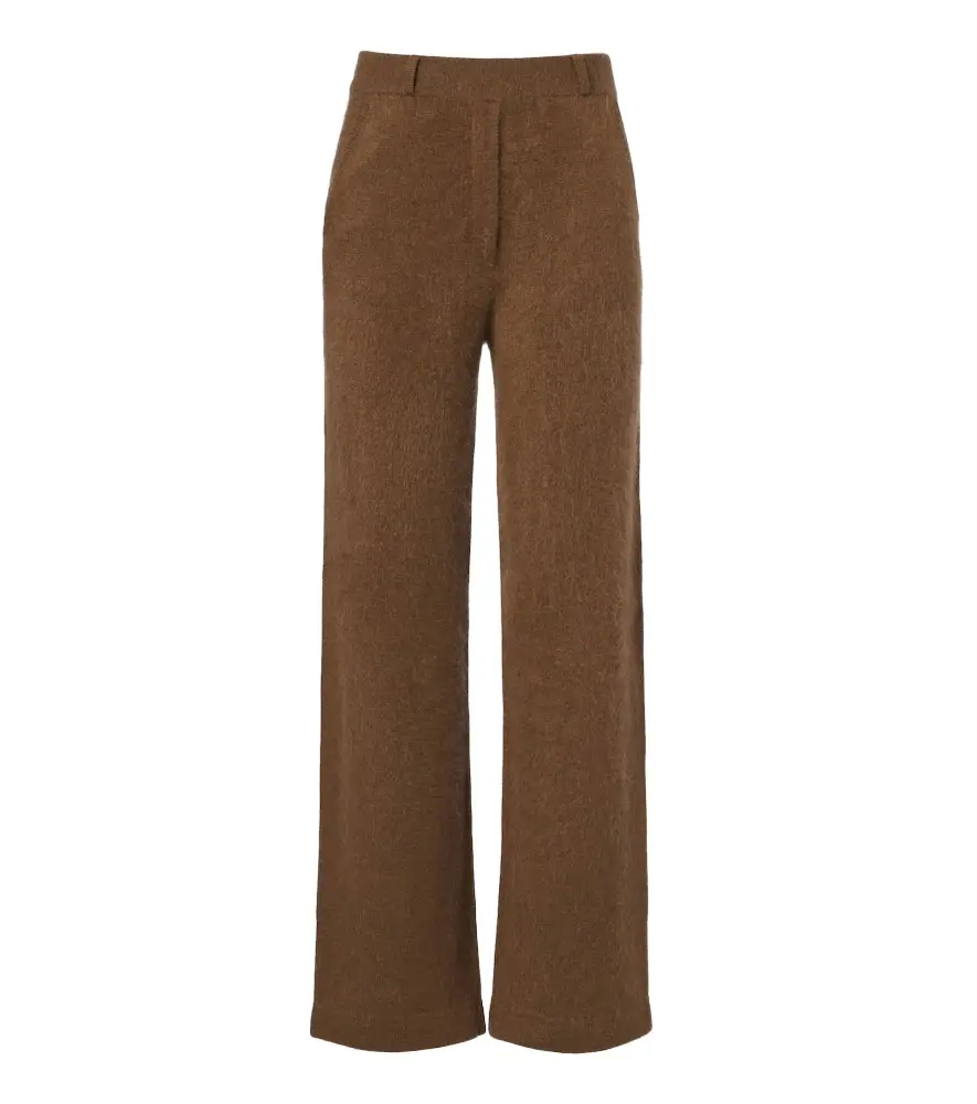Dorothee Schumacher Fluffy Statements wool-blend wide-leg pants