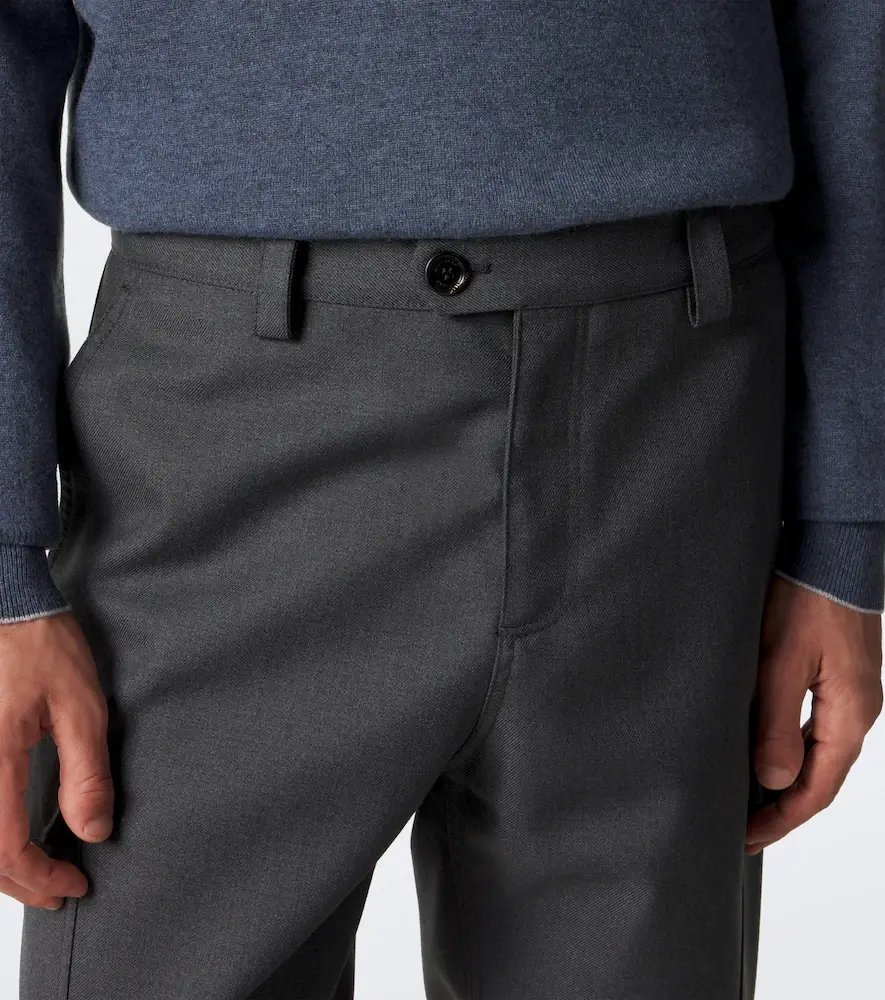 Brunello Cucinelli Wool straight pants | Thumbnail 3 Brunello Cucinelli Wool straight pants | Thumbnail 3