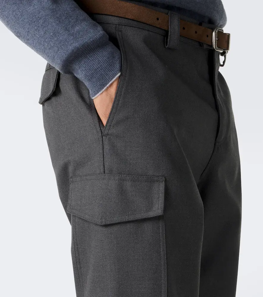 Brunello Cucinelli Wool straight pants | Thumbnail 4 Brunello Cucinelli Wool straight pants | Thumbnail 4