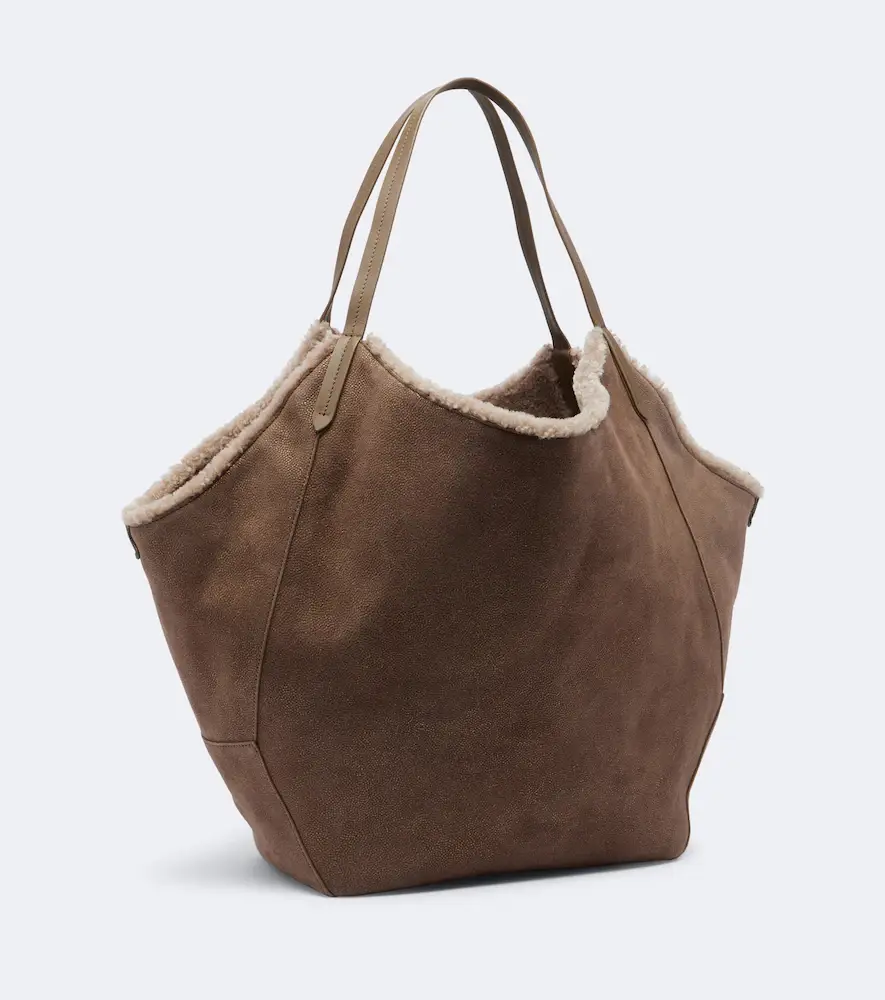 Brunello Cucinelli Duo Large reversible leather tote bag | Thumbnail 6