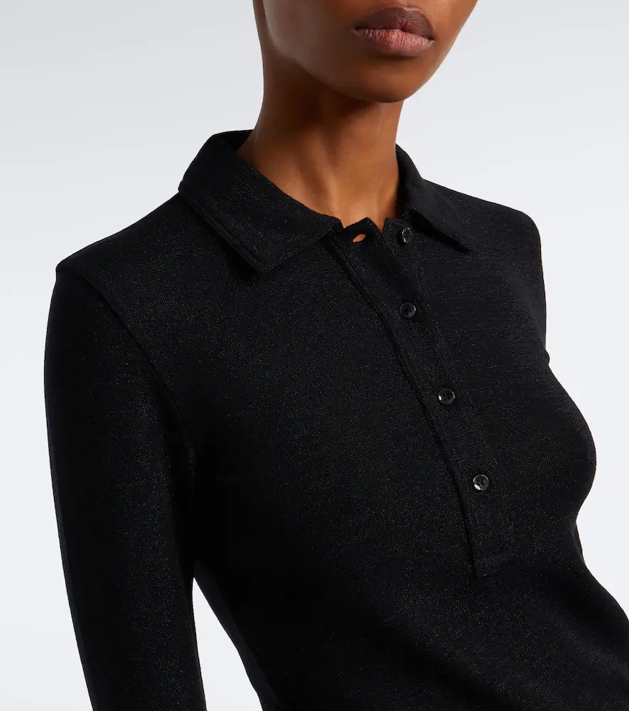 Brunello Cucinelli Wool-blend polo sweater | Thumbnail 2
