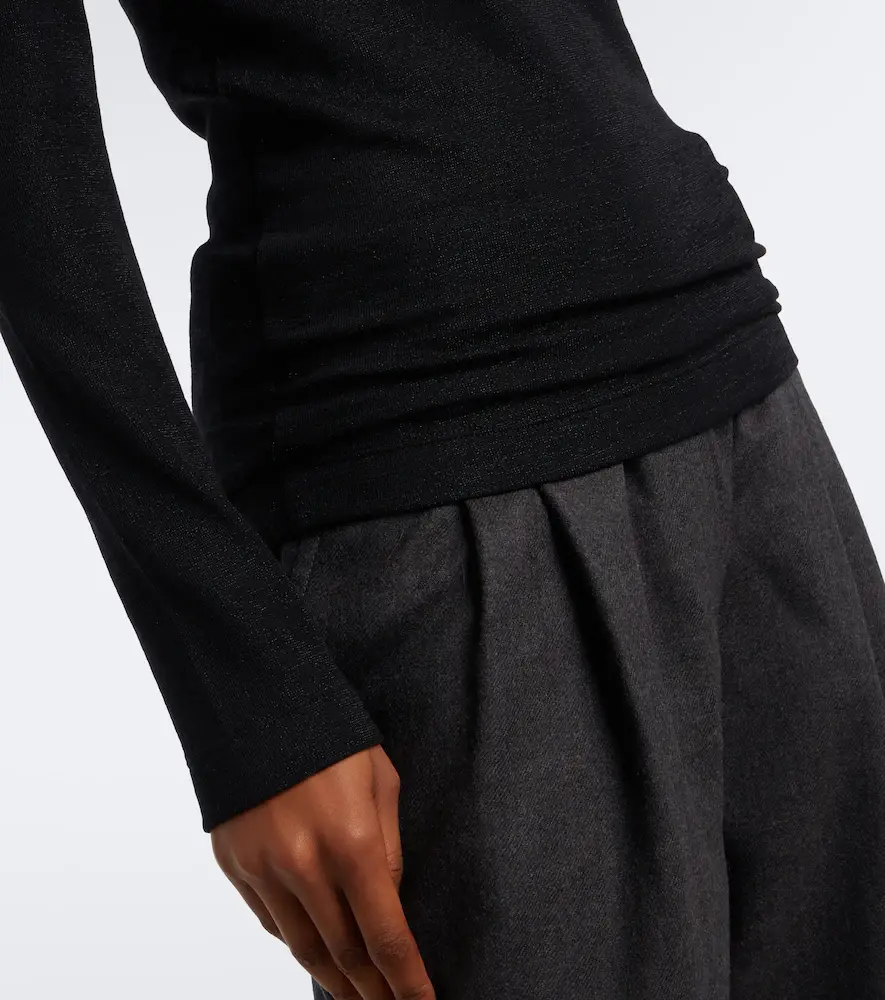 Brunello Cucinelli Wool-blend polo sweater | Thumbnail 5