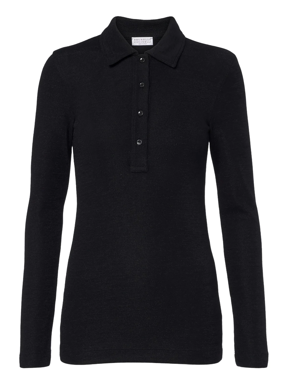 Wool-blend polo sweater Wool-blend polo sweater