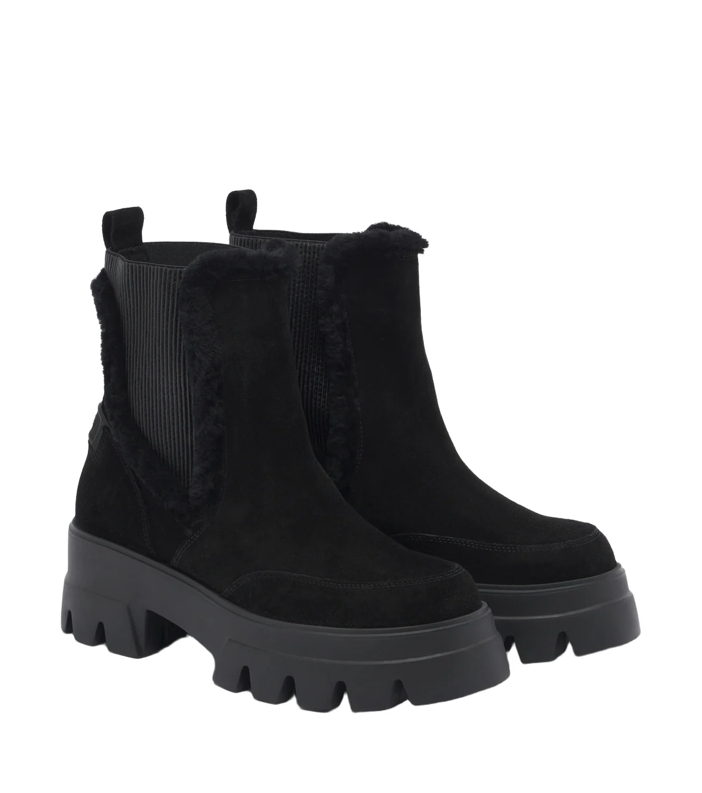 Sapporo shearling-trimmed suede ankle boots Sapporo shearling-trimmed suede ankle boots