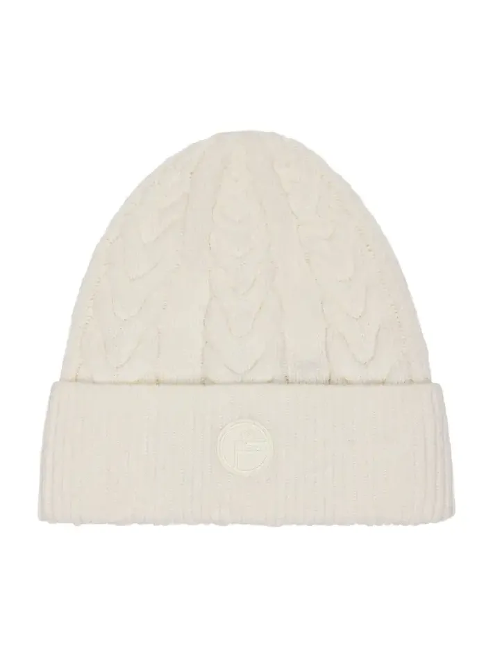 Cable-knit wool and cashmere beanie