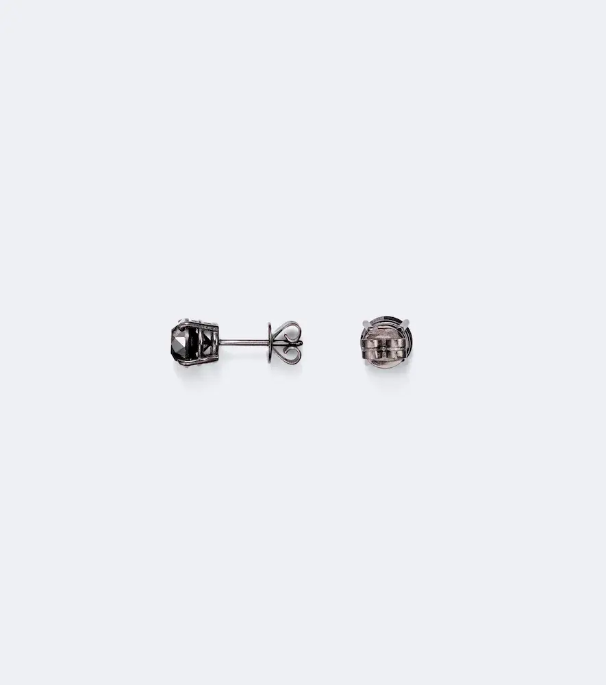 SHAY JEWELRY 18kt black gold earrings with black diamonds | Thumbnail 3 SHAY JEWELRY 18kt black gold earrings with black diamonds | Thumbnail 3