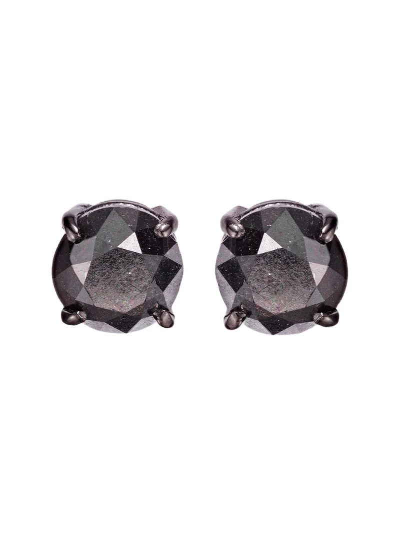 SHAY JEWELRY 18kt black gold earrings with black diamonds