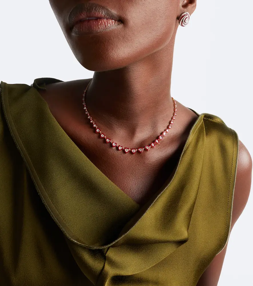 Kamyen Candy Crush 18kt rose gold and enamel necklace with diamonds | Thumbnail 4 Kamyen Candy Crush 18kt rose gold and enamel necklace with diamonds | Thumbnail 4