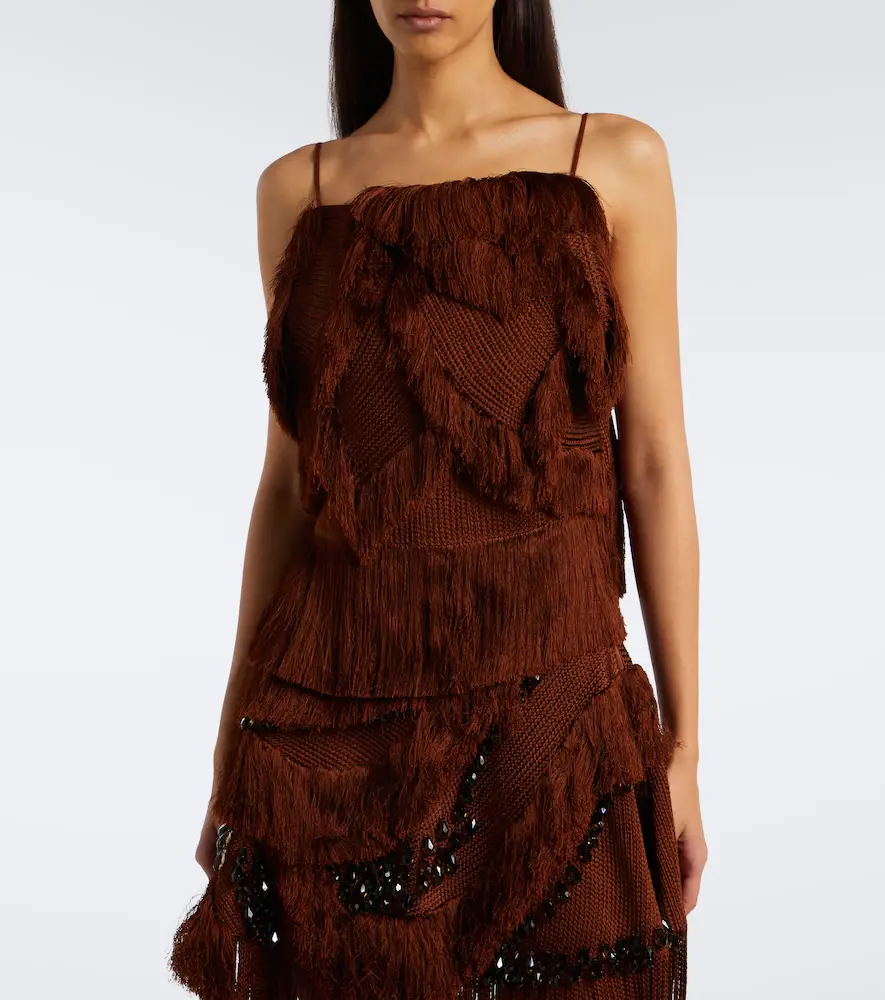 Xu Zhi Braided fringed top | Thumbnail 3