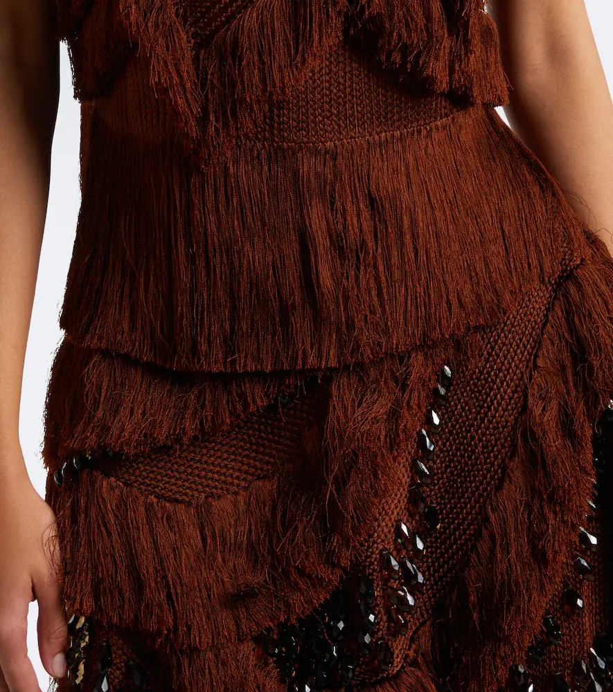 Xu Zhi Braided fringed top | Thumbnail 4