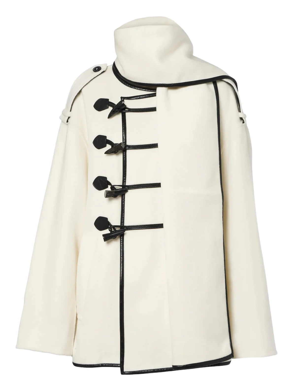 Xu Zhi Scarf-detail wool peacoat