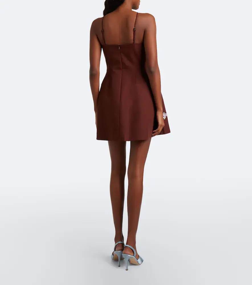 SHUSHU/TONG Embellished halterneck cotton minidress | Thumbnail 3 SHUSHU/TONG Embellished halterneck cotton minidress | Thumbnail 3