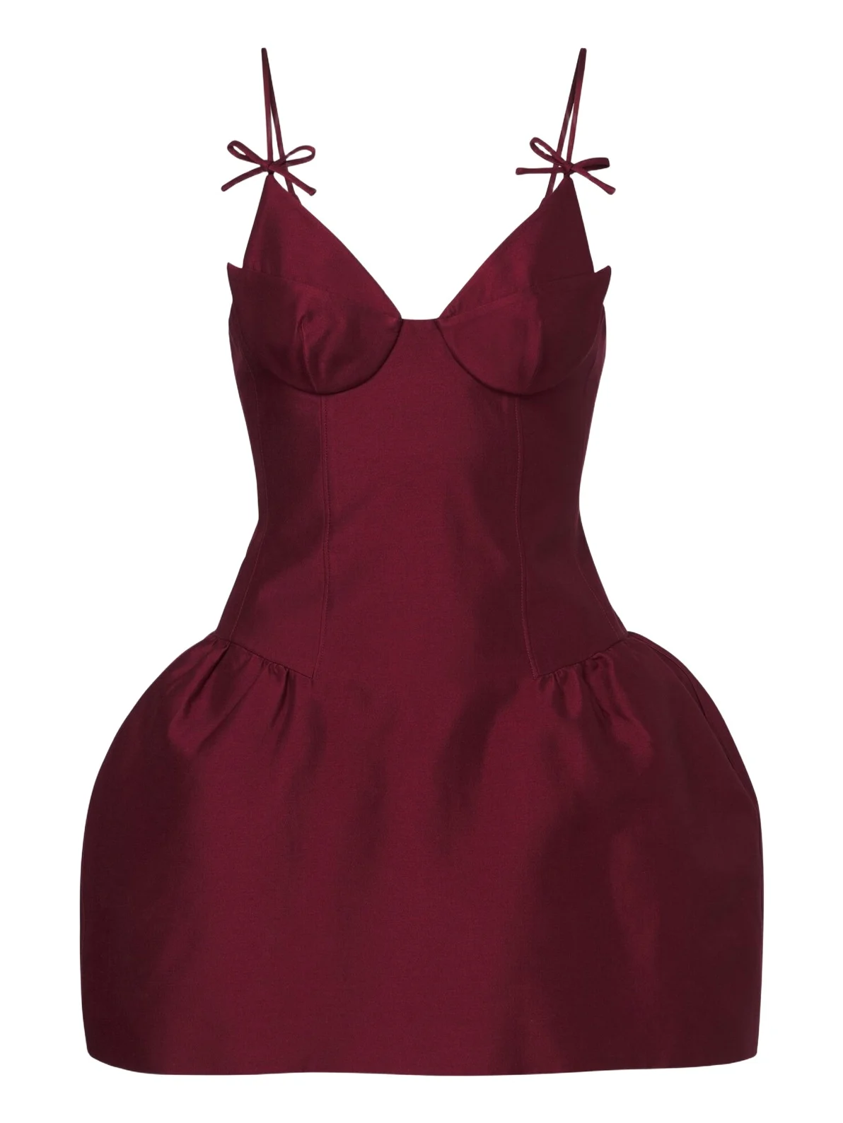 SHUSHU/TONG Wool and silk-blend bustier dress
