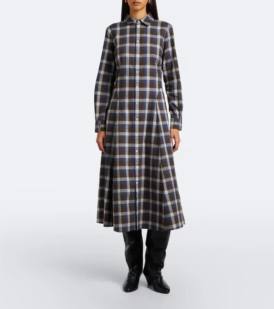 Polo Ralph Lauren Plaid cotton twill shirt dress | Thumbnail 3 Polo Ralph Lauren Plaid cotton twill shirt dress | Thumbnail 3