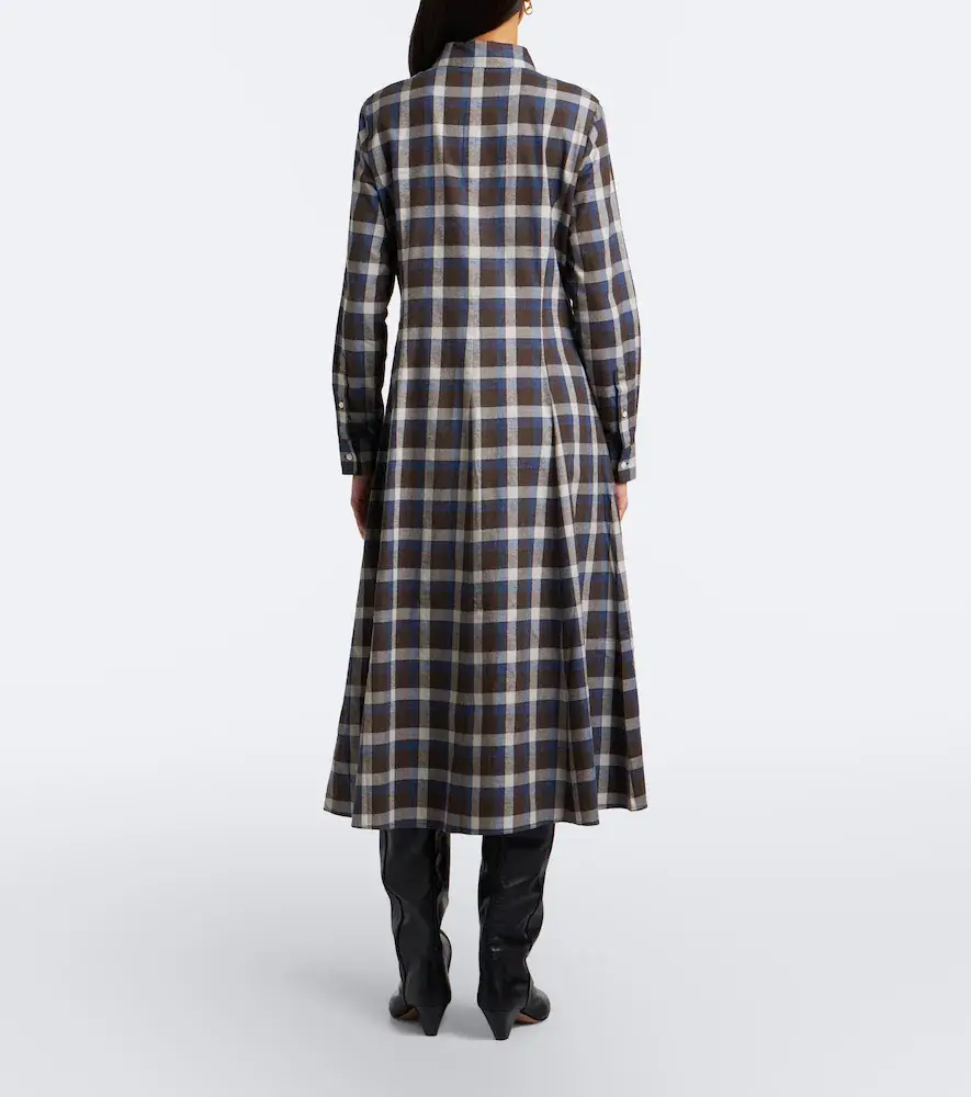 Polo Ralph Lauren Plaid cotton twill shirt dress | Thumbnail 4 Polo Ralph Lauren Plaid cotton twill shirt dress | Thumbnail 4