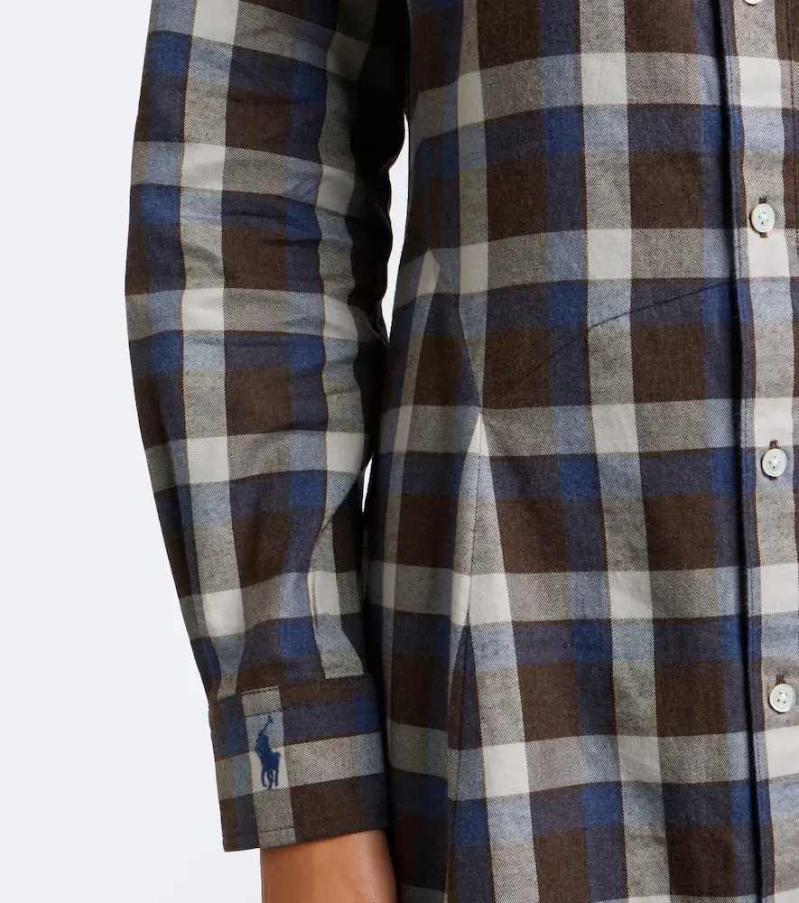 Polo Ralph Lauren Plaid cotton twill shirt dress | Thumbnail 5 Polo Ralph Lauren Plaid cotton twill shirt dress | Thumbnail 5