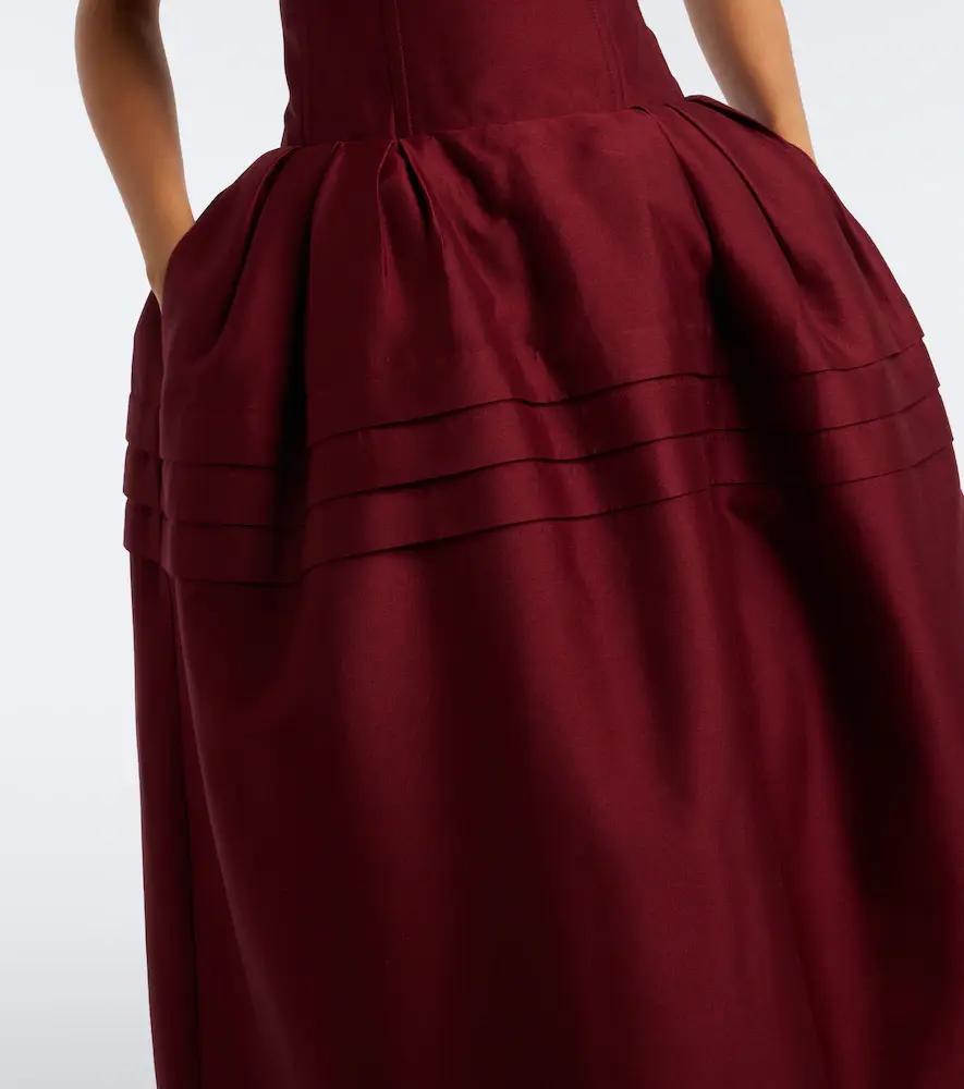 SHUSHU/TONG Bow-detail wool and silk blend bustier dress | Thumbnail 5 SHUSHU/TONG Bow-detail wool and silk blend bustier dress | Thumbnail 5