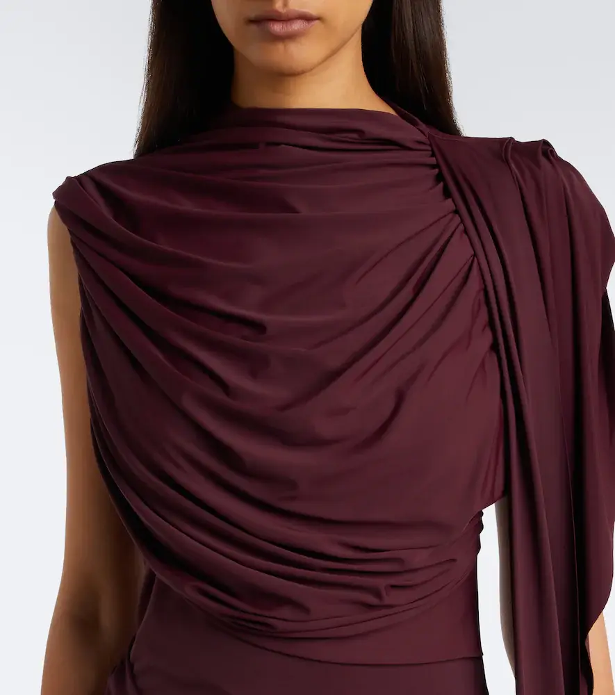 DE LA VALI Draped jersey gown | Thumbnail 3