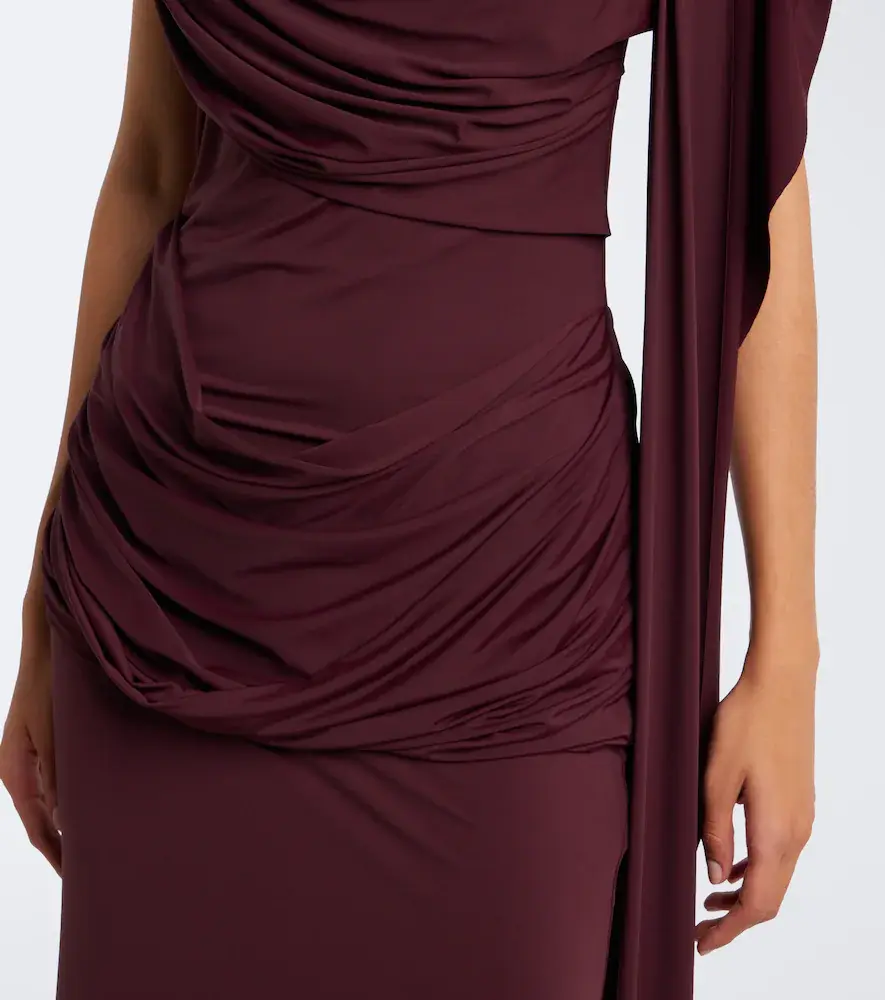 DE LA VALI Draped jersey gown | Thumbnail 4