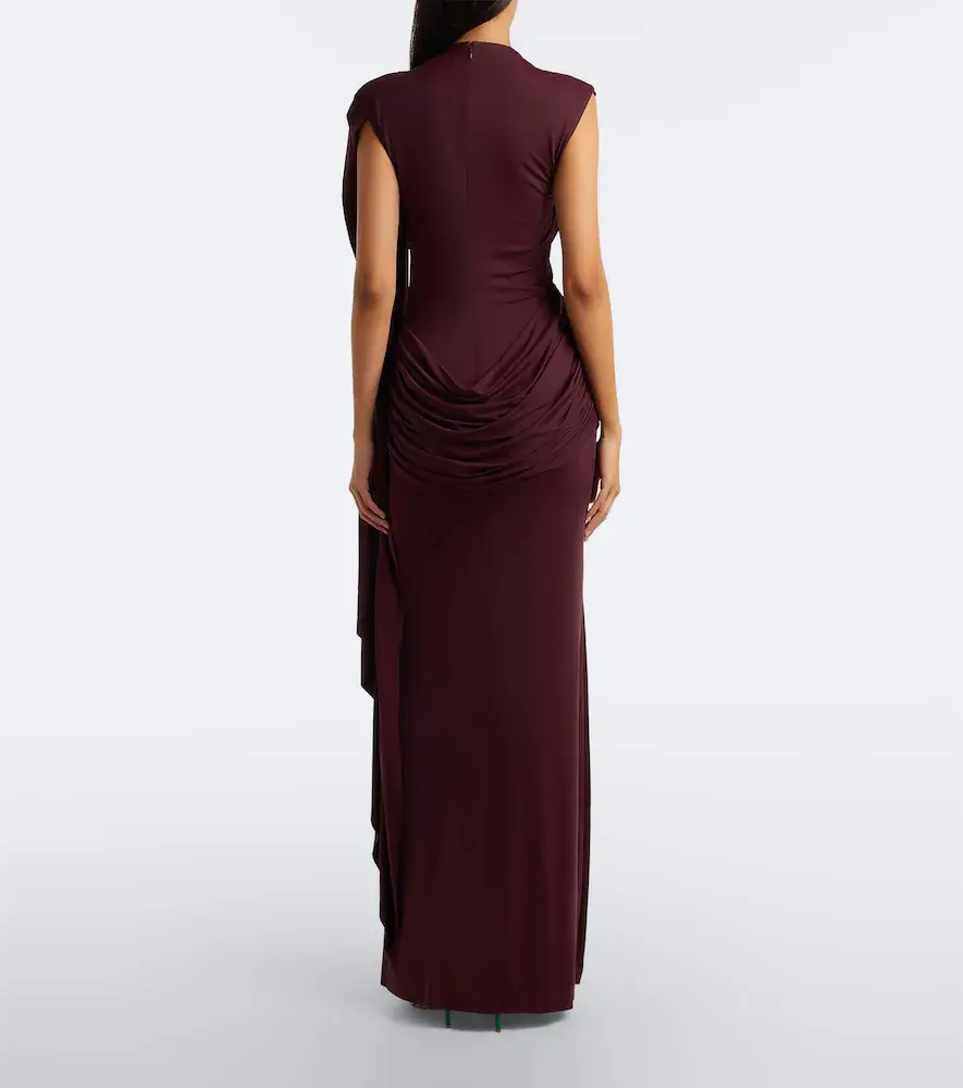 DE LA VALI Draped jersey gown | Thumbnail 6