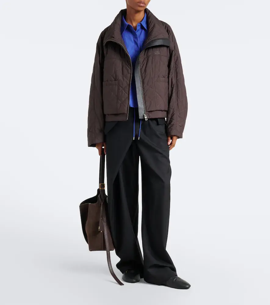 Loewe Double L quilted cropped jacket | Thumbnail 3