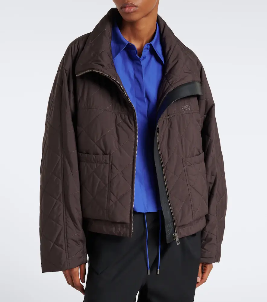 Loewe Double L quilted cropped jacket | Thumbnail 4