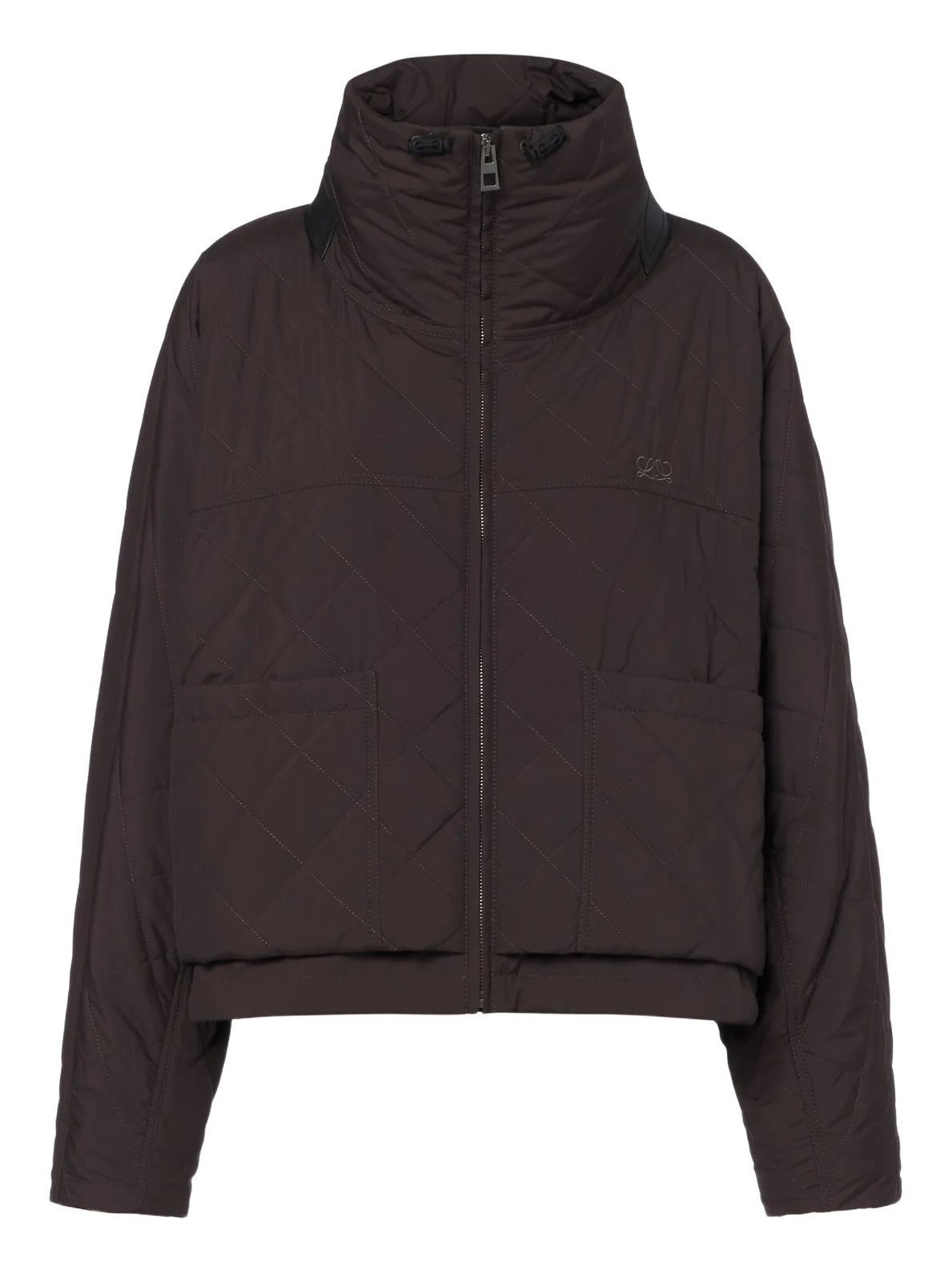 Loewe Double L quilted cropped jacket