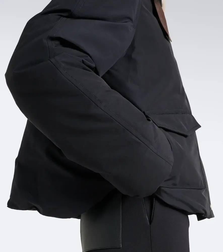 Loewe Padded shearling-trimmed cotton-blend jacket | Thumbnail 5