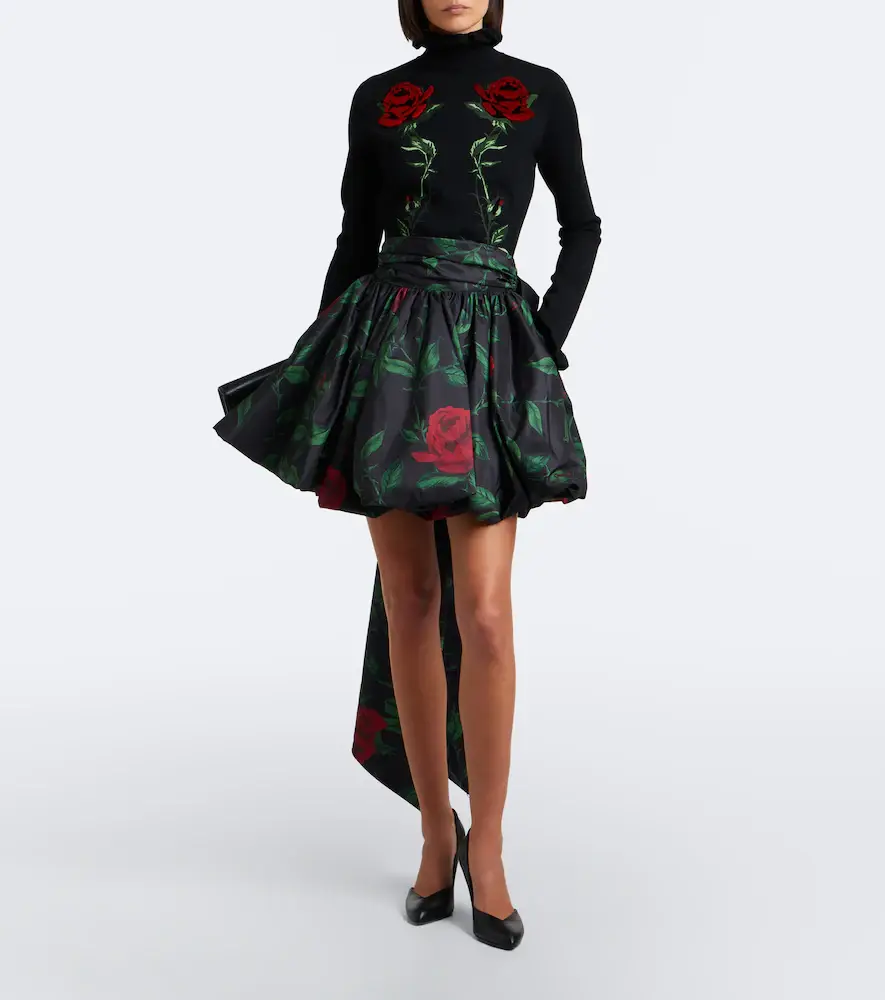 BLUMARINE Embroidered ruffled virgin wool sweater | Thumbnail 4 BLUMARINE Embroidered ruffled virgin wool sweater | Thumbnail 4